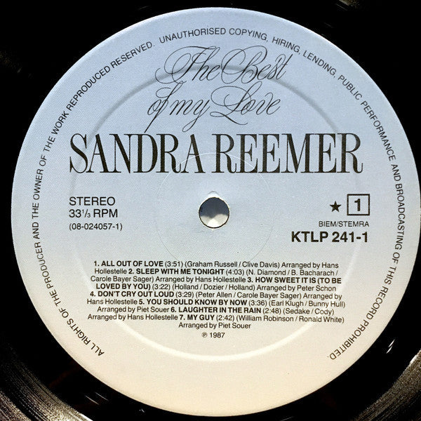 Sandra Reemer – The Best Of My Love (LP) 49271