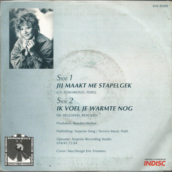 Sylviane - Jij Maakt Me Stapelgek 30224 Vinyl Singles Vinyl Goed / Hoes Goed