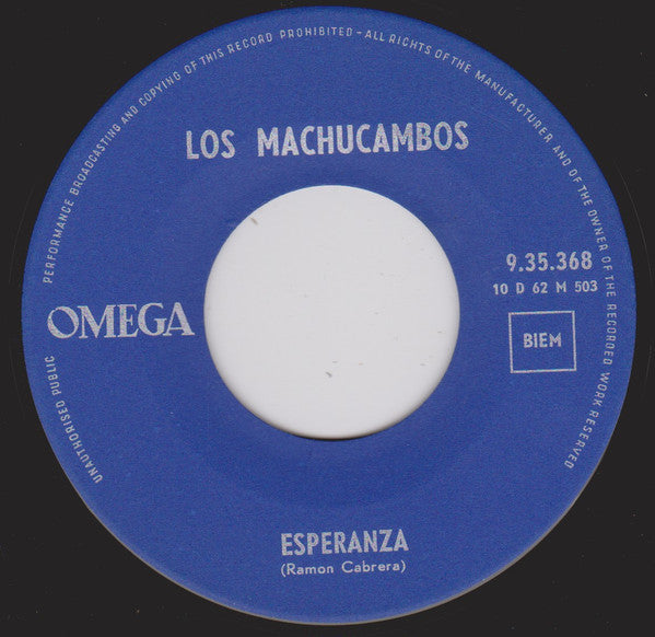Los Machucambos - Cuando Caliente El Sol 40003 Vinyl Singles Vinyl Goed / Hoes Goed