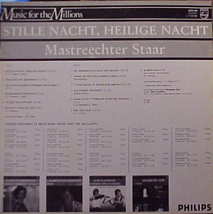 Mastreechter Staar - Stille Nacht, Heilige Nacht (LP) 40901 Vinyl LP Vinyl Goed / Hoes Goed