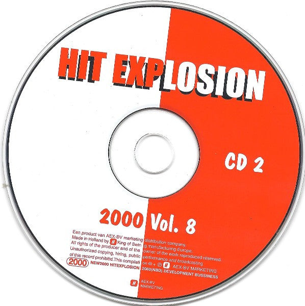 Various - Hit Explosion 2000 8 Special Euro 2000 Edition (CD) 70514 Compact Disc Goede Staat