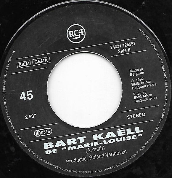 Bart Kaëll - Iedere Keer 30223 Vinyl Singles Vinyl Goed / Hoes Goed