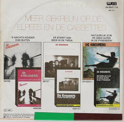 Kreuners - Kom Terug, Ik Mis Je 33489 Vinyl Singles Vinyl Goed / Hoes Goed