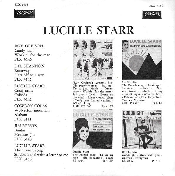 Lucille Starr - Jolie Jacqueline 40180 Vinyl Singles Vinyl Goed / Hoes Goed