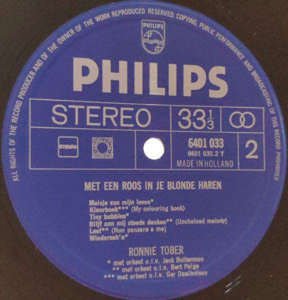 Ronnie Tober – Mit einer Rose in deinem blonden Haar (LP) 46087