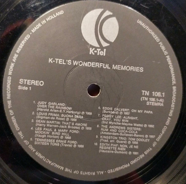 Verschiedene - 40 Wonderful Memories (LP) 48956