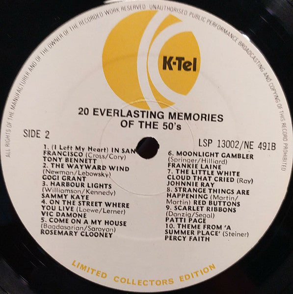 Verschiedene - 40 Wonderful Memories (LP) 48956