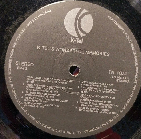 Verschiedene - 40 Wonderful Memories (LP) 48956