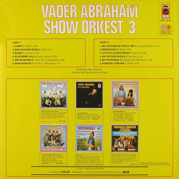 Vader Abraham Show Orkest - Vader Abraham Show Orkest 3 (LP) 49186 Vinyl LP Vinyl Goed / Hoes Goed