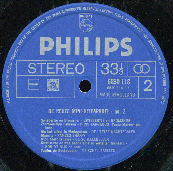 Various - De Reuze Mini-Hitparade! Deel 2 (LP) 46213