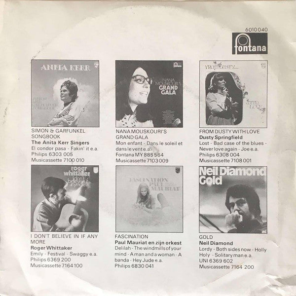 Nana Mouskouri - Le Tournesol 27737 Vinyl Singles Vinyl Goed / Hoes Goed