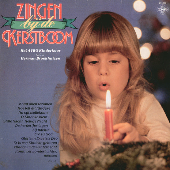 AVRO Kinderkoor - Zingen Bij De Kerstboom (LP) Vinyl LP Vinyl Zeer Goed / Hoesje Goed "VINYLSINGLES.NL"