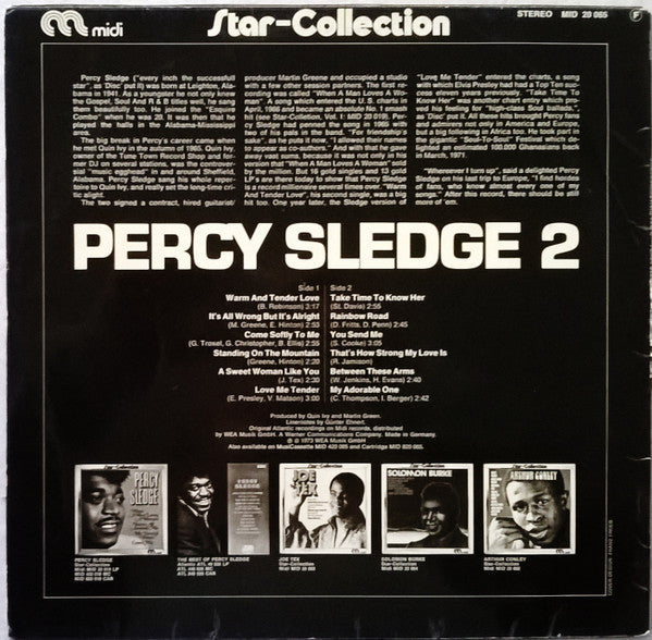 Percy Sledge - Star-Collection Vol. II (LP) 43425 Vinyl LP Vinyl Goed / Hoes Goed