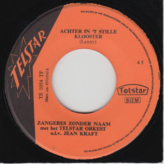 Zangeres Zonder Naam - Achter In 't Stille Klooster 38936 Vinyl Singles Vinyl Goed / Hoes Generic