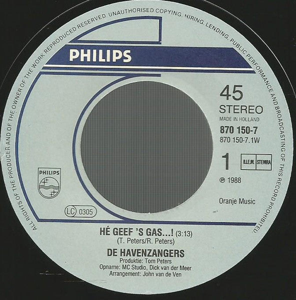Harbor Singers - Hey Give It Gas 14169