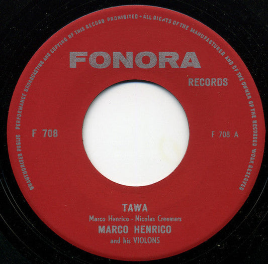 Marco Henrico - Tawa 19836 Vinyl Singles Vinyl Goed / Hoes Goed