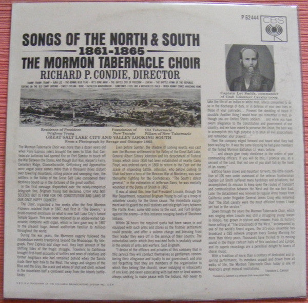 Mormon Tabernacle Choir - Songs Of The North And South, 1861-1865 (LP) 42452 Vinyl LP Vinyl Goed / Hoes Goed