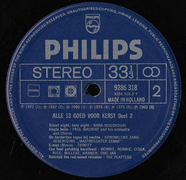 Various - Alle 13 Goed Voor Kerst! - Deel 2 (LP) 50125 Vinyl LP Vinyl Goed / Hoes Goed
