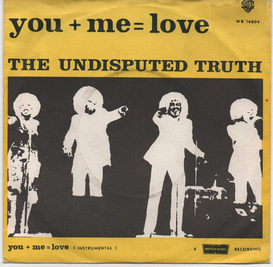 Undisputed Truth - You + Me = Love 06517 Vinyl Singles Vinyl Goed / Hoes Sticker