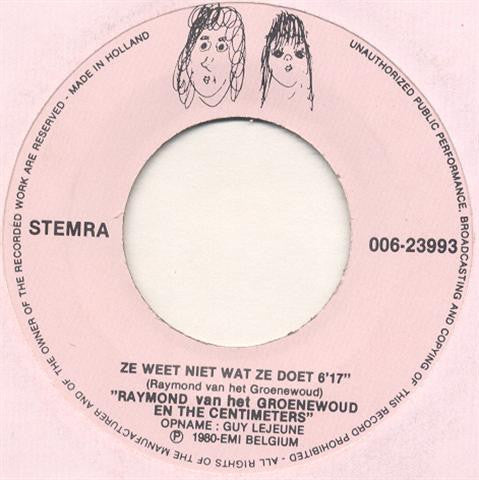 Raymond Van Het Groenewoud - Ze Weet Niet Wat Ze Doet 02042 Vinyl Singles Vinyl Goed / Hoes Goed