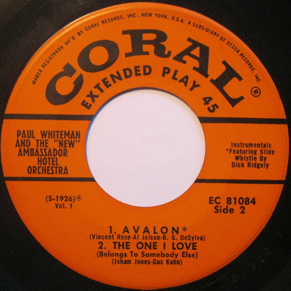 Paul Whiteman - All Time Dance Party Vol. 1 32191 Vinyl Singles EP Vinyl Goed / Hoes Goed