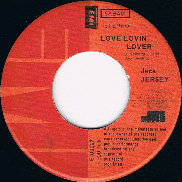 Jack Jersey - Me And Bobby McGee 31105 Vinyl Singles Vinyl Goed / Hoes Goed