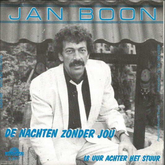 Jan Boon - De Nachten Zonder Jou 13113 Vinyl Singles Vinyl Goed / Hoes Goed