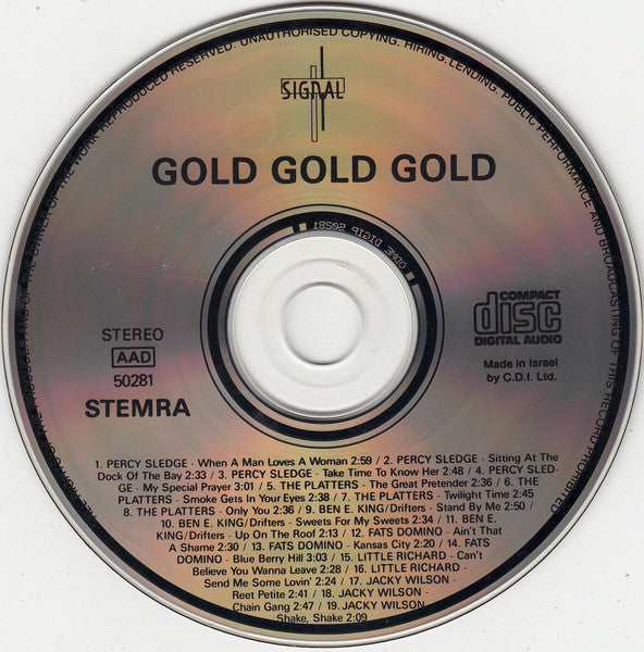 Various - Gold Gold Gold (CD) 70486 Compact Disc Goede Staat