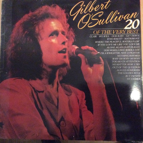 Gilbert O'Sullivan - 20 Of The Very Best (LP) Vinyl LP Vinyl Zeer Goed / Hoesje Goed "VINYLSINGLES.NL"