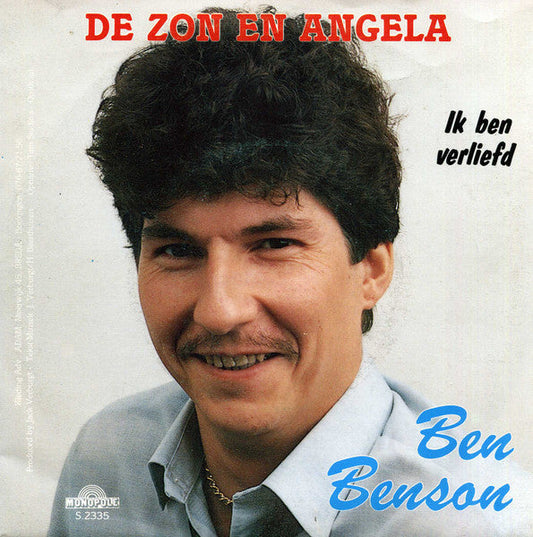 Ben Benson - De Zon En Angela 35553 Vinyl Singles Vinyl Goed / Hoes Goed