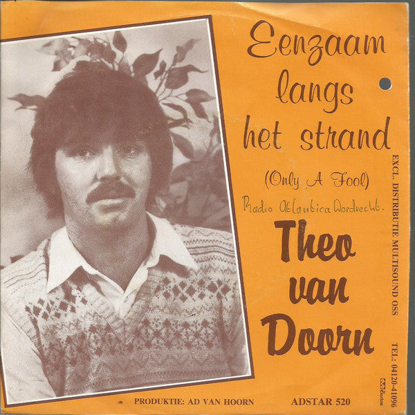 Theo van Doorn - Eenzaam Langs Het Strand 09067 Vinyl Singles Vinyl Goed / Hoes Goed