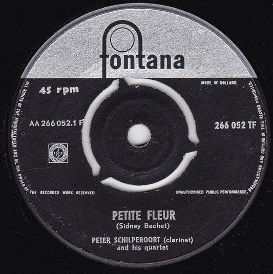 Peter Schilperoort Quintet - Petite Fleur 01063 Vinyl Singles Vinyl Goed / Hoes Goed