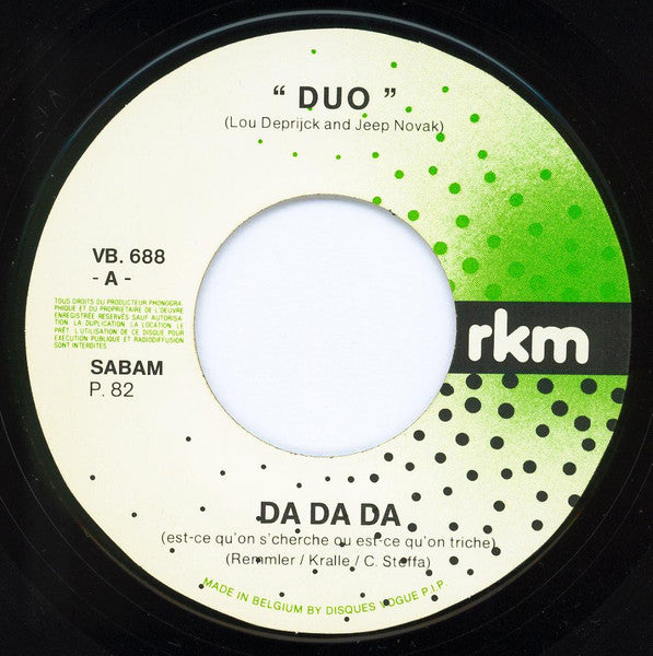 Duo, Lou Deprijck, Jeep Novak - Da Da Da 32832 Vinyl Singles Vinyl Goed / Hoes Goed