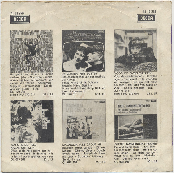 Ria Valk - Moet Je M'n Zuster Zien 29944 Vinyl Singles Vinyl Goed / Hoes Goed