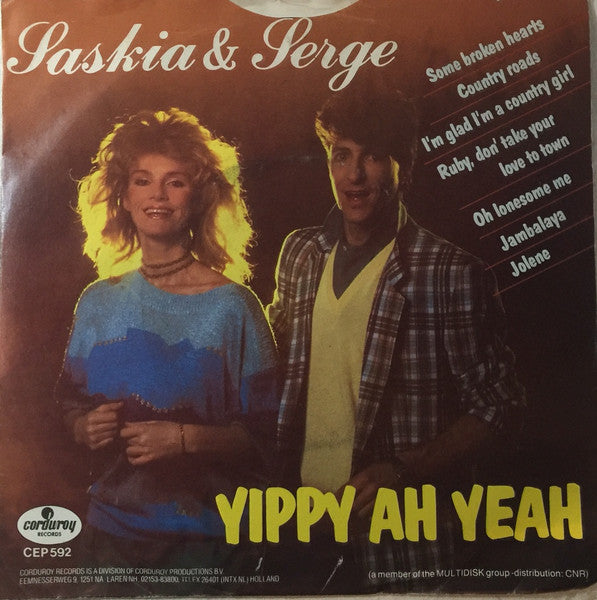 Saskia & Serge - Yippy Ah Yeah 13335 Vinyl Singles Vinyl Goed / Hoes Goed