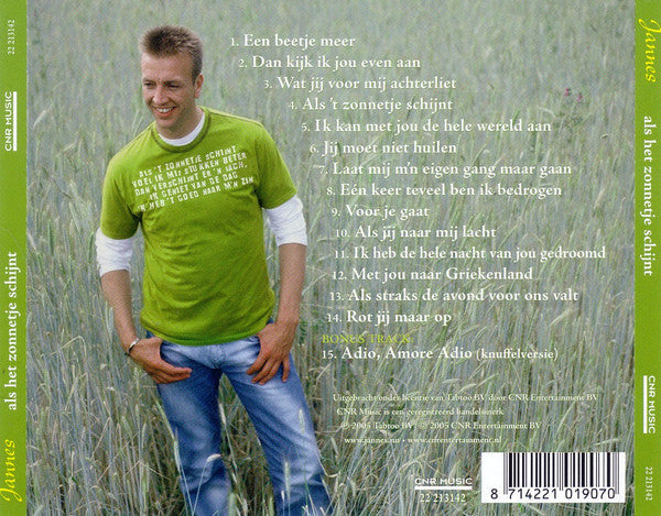 Jannes - Als Het Zonnetje Schijnt (CD) 70374 Compact Disc Goede Staat