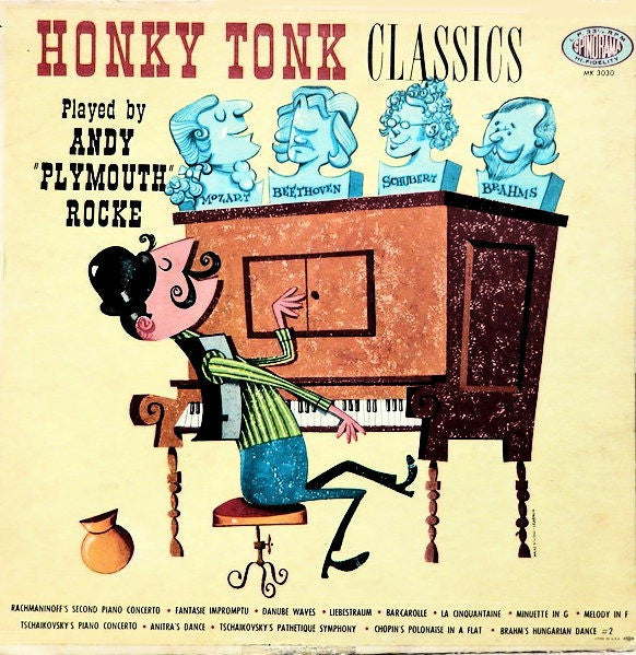 Andy "Plymouth" Rocke - Honky Tonk Classics (LP) Vinyl LP Vinyl Zeer Goed / Hoesje Goed "VINYLSINGLES.NL"