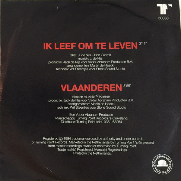 Vader Abraham - Ik Leef Om Te Leven 02910 Vinyl Singles Vinyl Goed / Hoes Goed