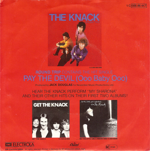 Knack - Pay The Devil (Ooo Baby Ooo) 40806 Vinyl Singles Vinyl Goed / Hoes Goed
