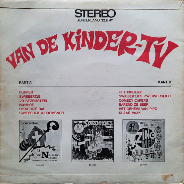 Groot Kinderkoor O.l.v. Gert Naghtegaal - Van De Kinder-TV (LP) Vinyl LP Vinyl Zeer Goed / Hoesje Goed "VINYLSINGLES.NL"