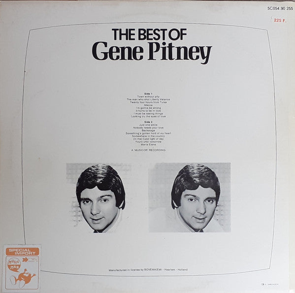 Gene Pitney - The Best Of Gene Pitney (LP) (B-Keus) Vinyl LP Vinyl Zeer Goed / Hoesje Goed "VINYLSINGLES.NL"