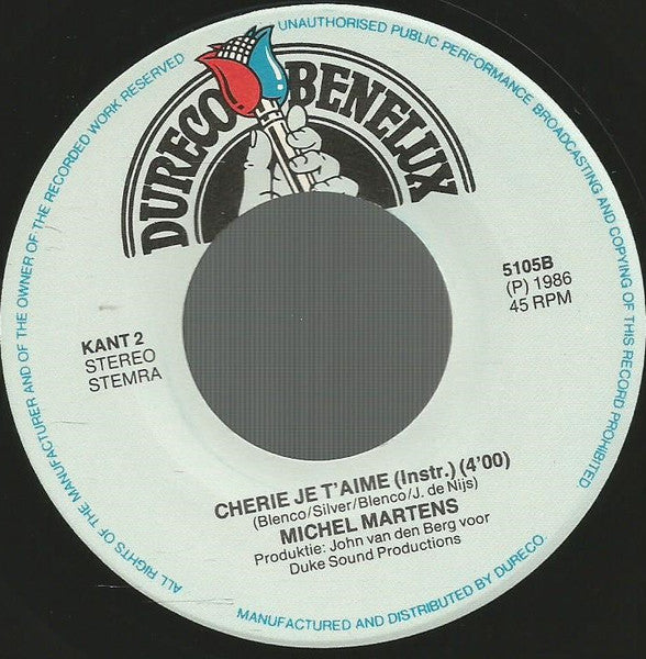 Michel Martens - We Hebben De Tijd Tot In De Morgen (Cherie Je T'aime) 15594 Vinyl Singles Vinyl Goed / Hoes Goed