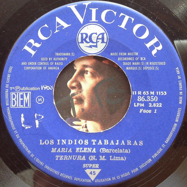 Los Indios Tabajaras - Maria Elena 31013 Vinyl Singles EP Vinyl Goed / Hoes Goed