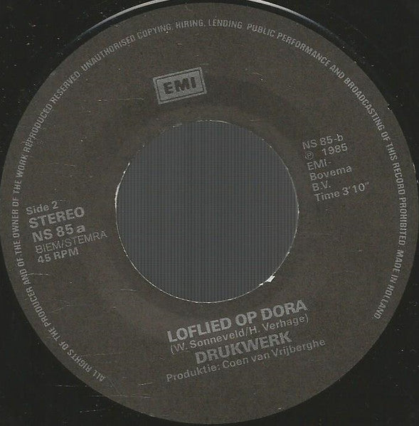 Drukwerk - Nederland Schoon 14935 Vinyl Singles Vinyl Goed / Hoes Goed