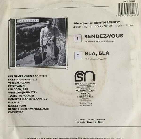 Rob De Nijs - Rendez-vous 19221 Vinyl Singles Vinyl Goed / Hoes Goed