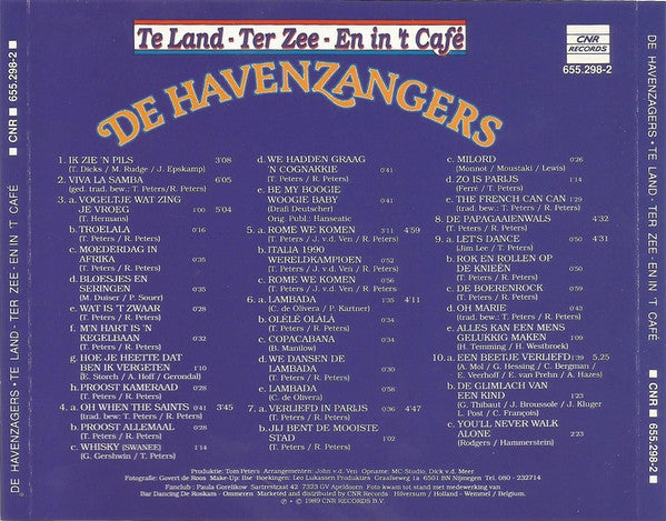 Havenzangers - Te Land - Ter Zee - En In 'T Cafe (CD) 70932 Compact Disc Goede Staat