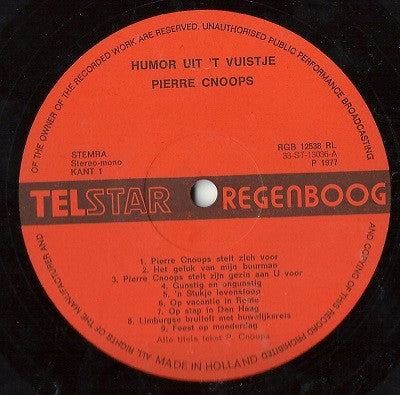 Pierre Cnoops – Humor From the Fist (LP) 50834