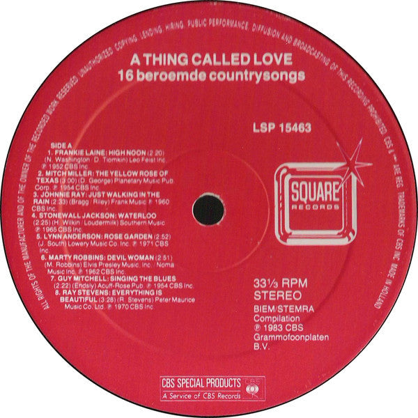 Various - A Thing Called Love (LP) 46246