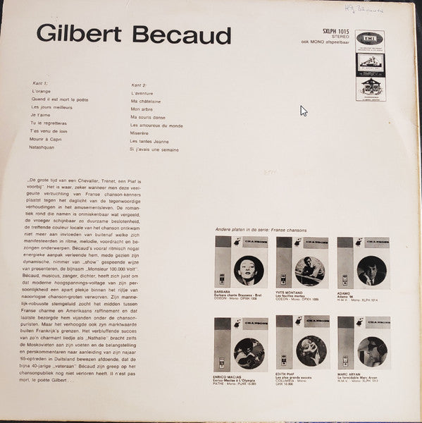 Gilbert Becaud - Gilbert Bécaud '66 (LP) Vinyl LP Vinyl Zeer Goed / Hoesje Goed "VINYLSINGLES.NL"
