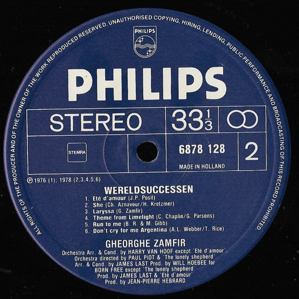 Gheorghe Zamfir – Welterfolge – Seine 24 schönsten Melodien (LP) 49632